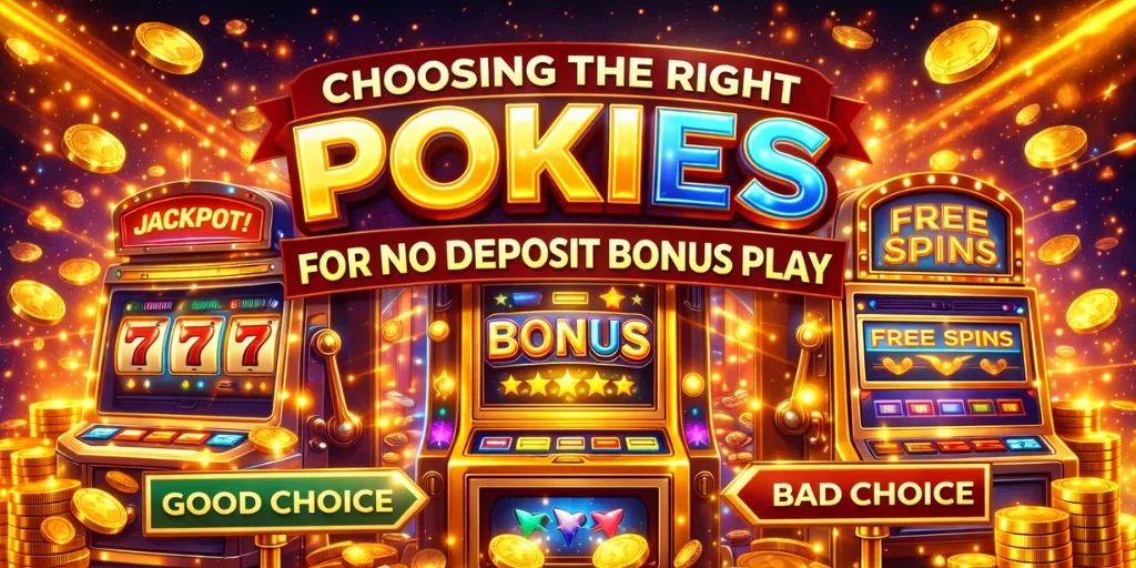 Choosing The Right Pokies For No Deposit Bonus Play